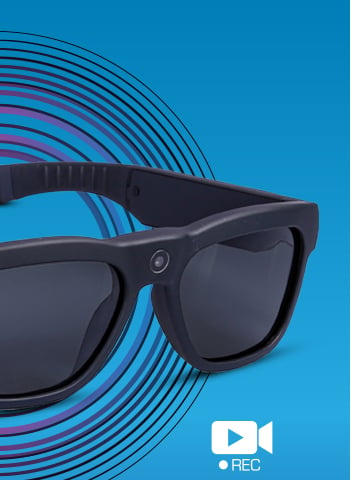 Buy Fastrack Vibes Audio Smart Sunglasses with bluetooth, speaker & mic  (Blue UV400 Polarized lens) unisex at Amazon.in