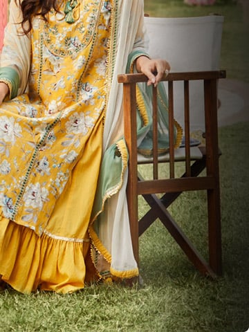 Biba Yellow Anarkali Kurtis at Rs 2399 | Gown Shape Kurti in Meerut | ID:  24427512897