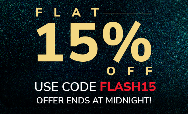 Flat 15% Off