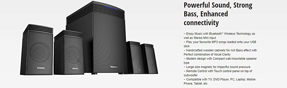 Buy Panasonic SC-HT40GW-K CH Speaker (Black) with 80W RMS
