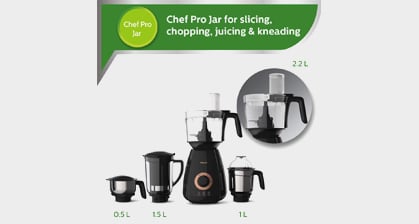 Buy Philips Avance Collection HL7707/00 4 Jar Mixer Grinder Online
