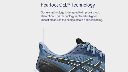 Asics shock absorbing hot sale shoes