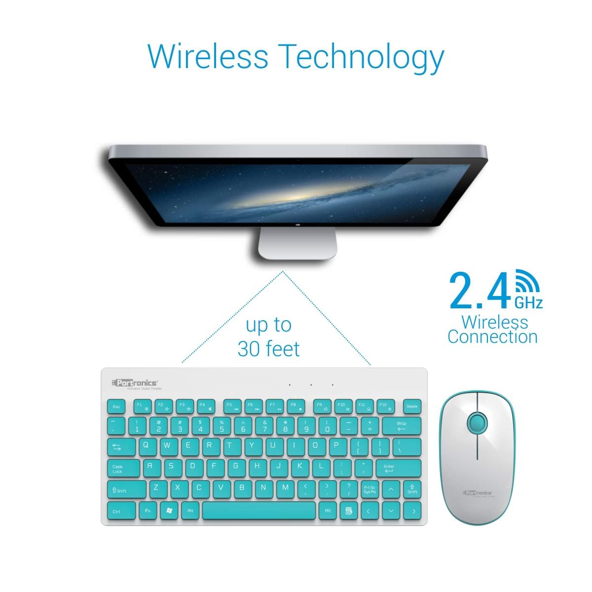 Portronics Key2 Wireless Keyboard & Mouse Combo