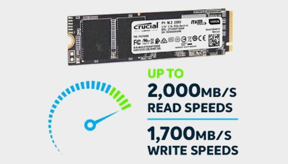 Buy Crucial CT1000P1SSD8 P1 1TB 3D NAND NVMe PCIe M.2 SSD Online
